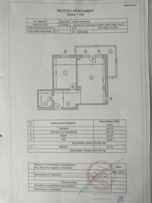Apartament 2 camere Militari Residence