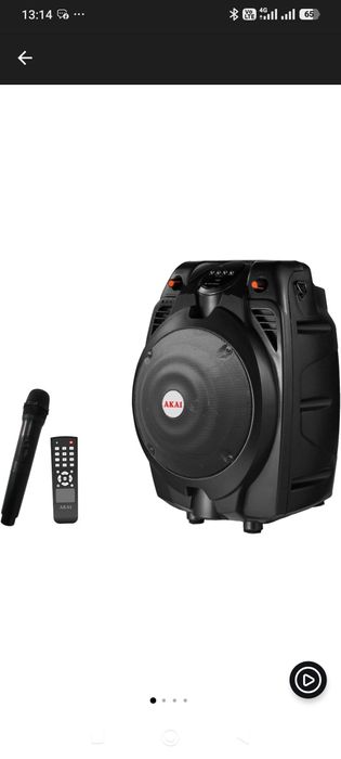 Vând boxa AKai portabila