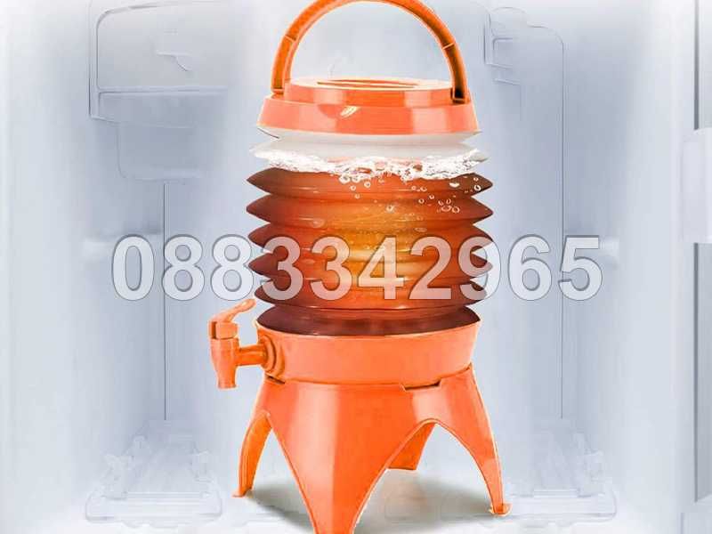 НОВ! Сгъваем диспенсър за вода 3,5L