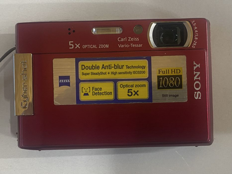 Aparat foto Slim Sony CyberShot DSC T 100,carcasa metalica