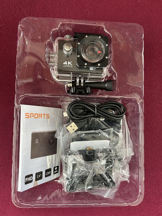 Camera Sport 4K UltraHD 30fps WiFi 16MP si Accesorii