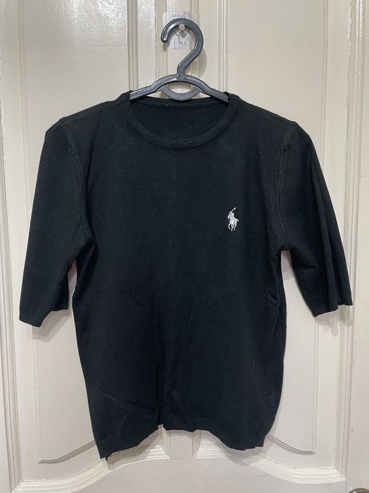 Чёрная футболка-джемпер Polo