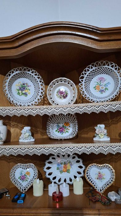 Farfurii portelan dantelate