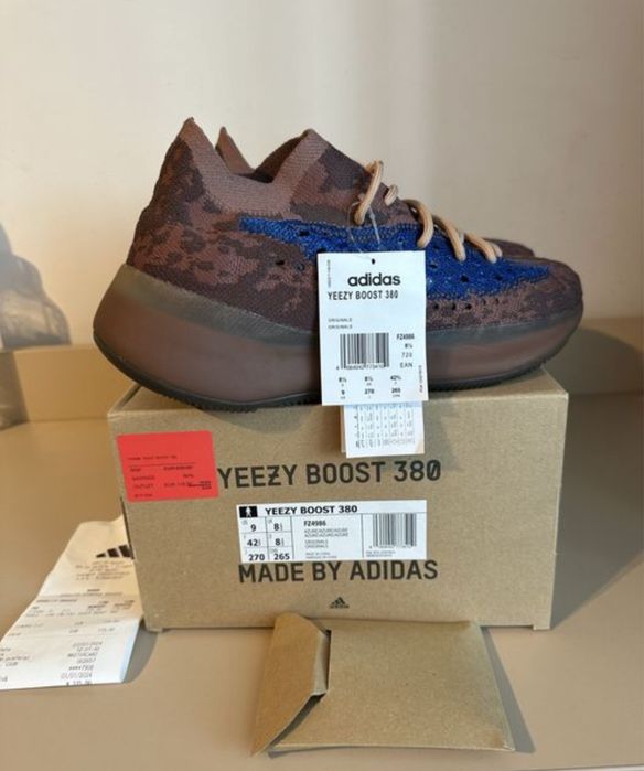 Adidas Yeezy Boost 380 Azure 42 2/3 originali noi cutie