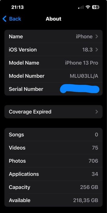 Iphone 13 Pro 256Gb A+