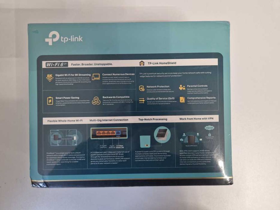 Рутер TP-Link - Archer AX80, 6Gbps, черен
