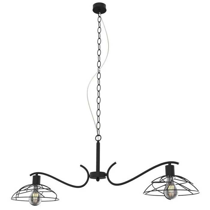 Lustra Rona Kobi, 2xE27, negru, metal