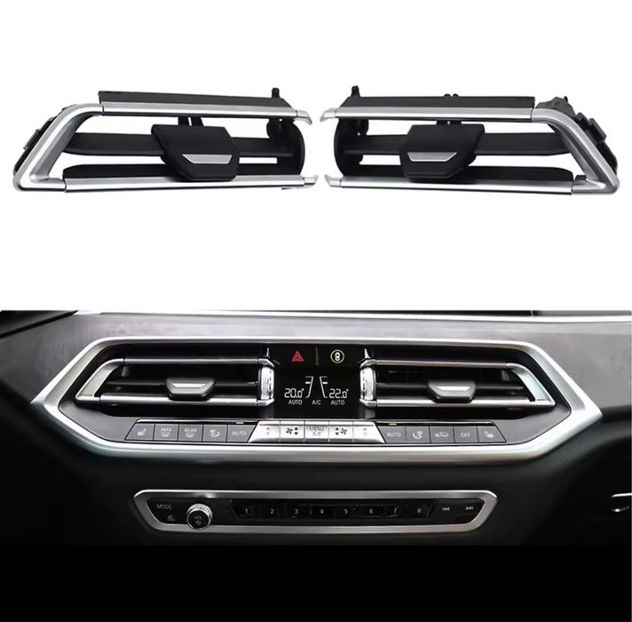 Set Kit Reparatie Reparare Grila Ventilatie Centrala Aer Gura Aeratoare Bmw X5 X6 X7 G05 G06 G07 2019-2022