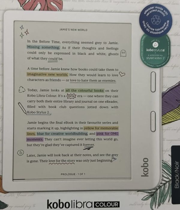 E-book Reader Kobo Libra Colour sigilata