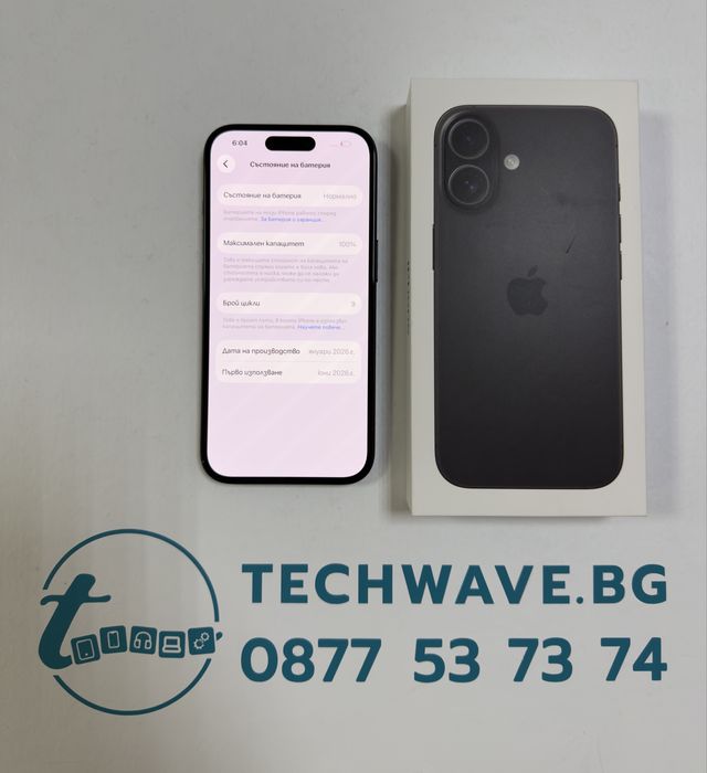 iPhone 16 128GB Black 100%