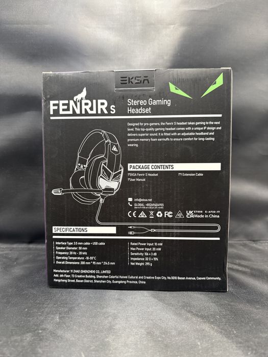 Eksa Fenrir S Stereo Gaming Headset