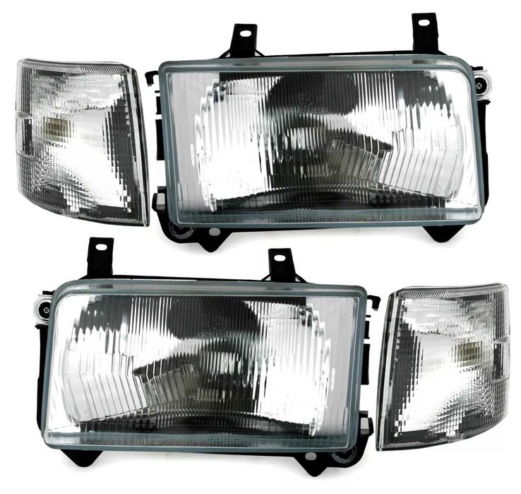 Фарове + Мигачи VW T4 Transporter Бус Нови Оригинална визия Тъмни  Т4