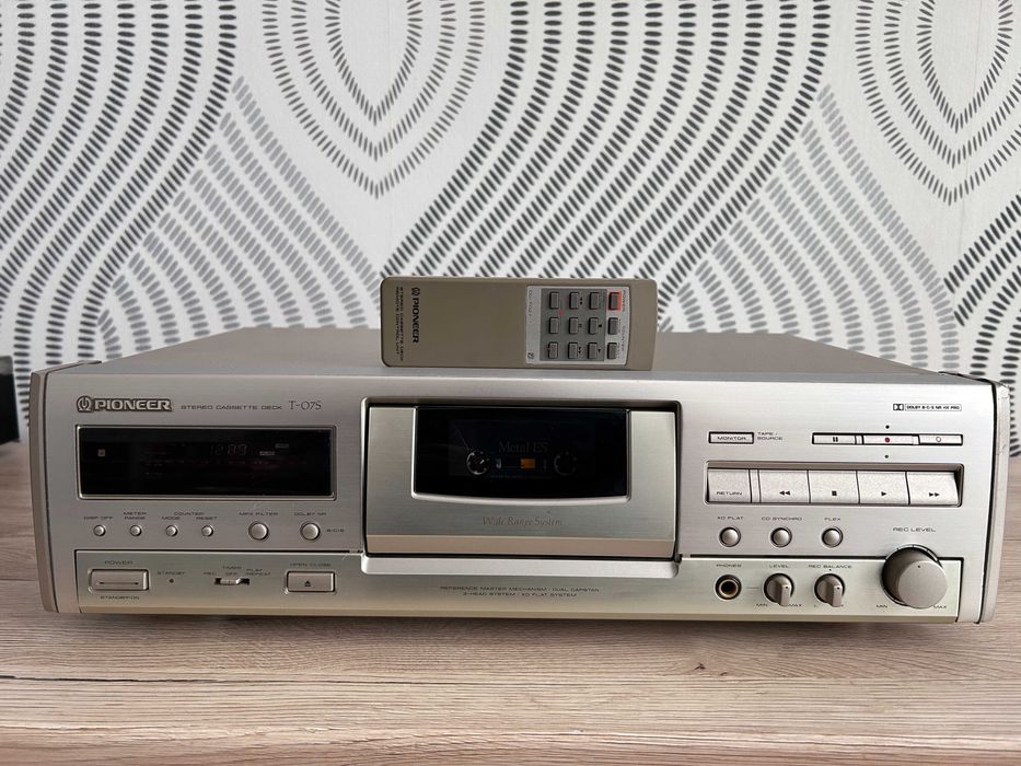 Pioneer T-07S / CTS-740S casetofon deck cu telecomanda (+4K Video demo link)