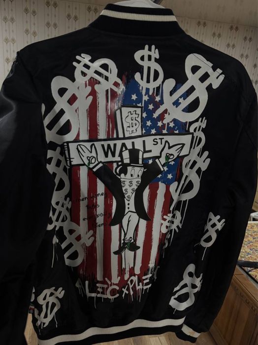 куртка PHILLIP PLAIN Jacket "white Money" In Black ориг