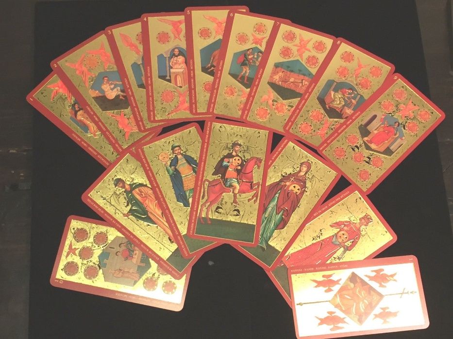 Tarot ortodox de Aur sfinti crestini-Cărți Tarot ed lim lux(aurii)-SIG