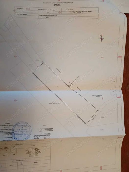 Teren intravilan în Fieni, 1628 mp