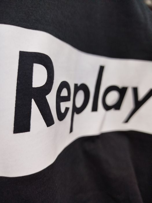 Оригинална тениска REPLAY S нова мъжка черна реплей