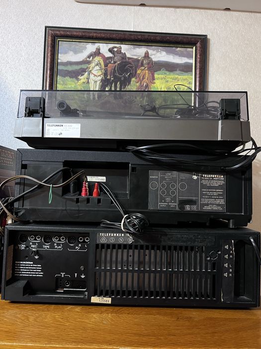 Комплект Грамофон,Ресивър и Дек Telefunken