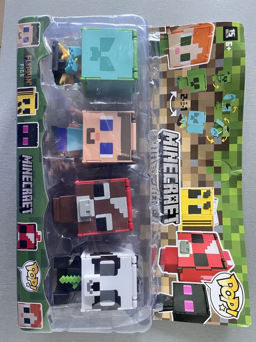 Комплект 4 фигурки Майнкрафт Funko Pop Minecraft