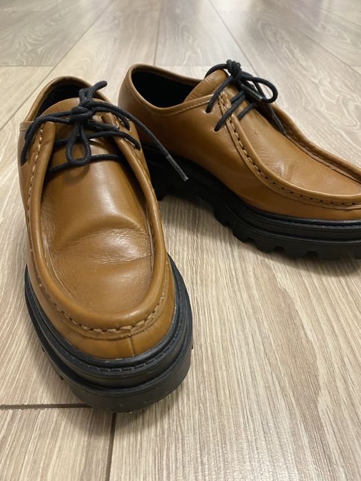 Кожанные ботинки ZARA