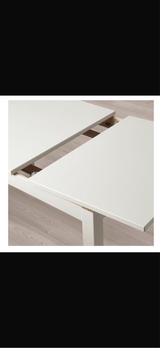 Masă extensibilă IKEA LANEBERG albă 130/190x80 cm