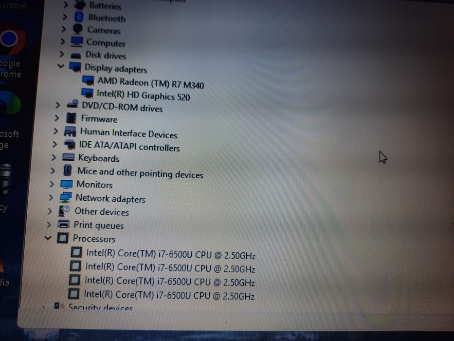 Laptop HP cu procesor  i7 6500u,2 plăci video ,model 15-ay008nq