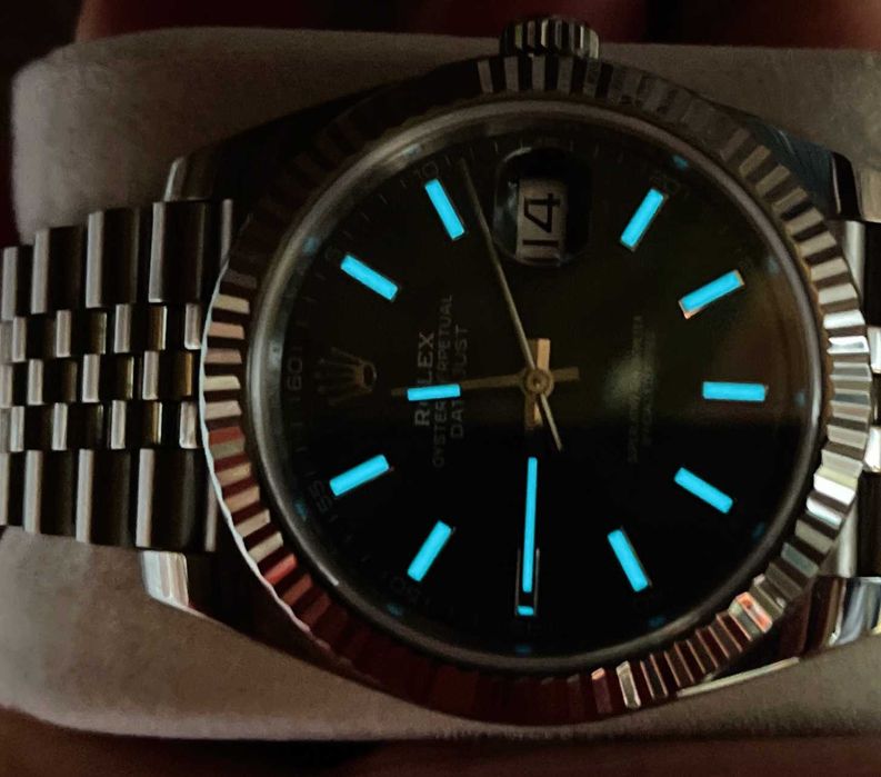 Часовик мъжки Rolex Datejust two tone black