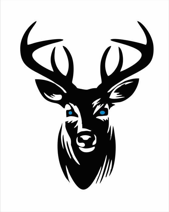 Sticker auto cerb si peisaj montan marca oracal sau alte modele