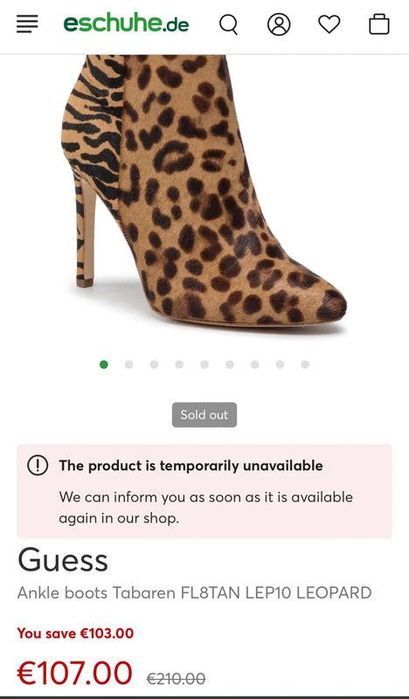 Botine Guess din piele naturala