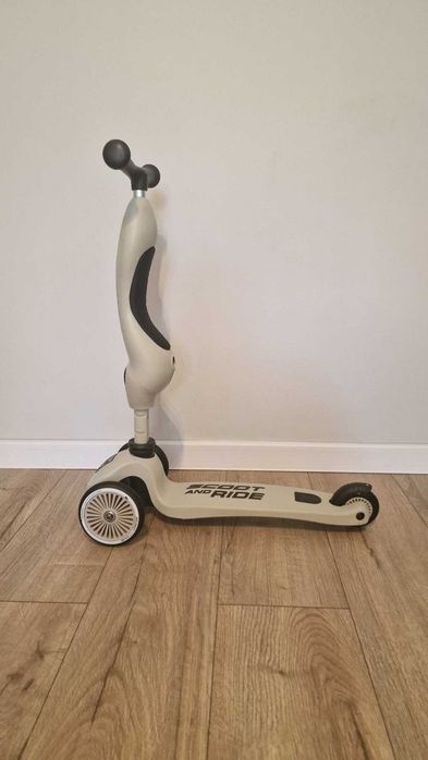 Scoot & Ride Highwaykick – trotinetă 2 în 1 cu șezut, Bej