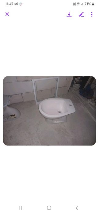 Cadita de dus și bideu