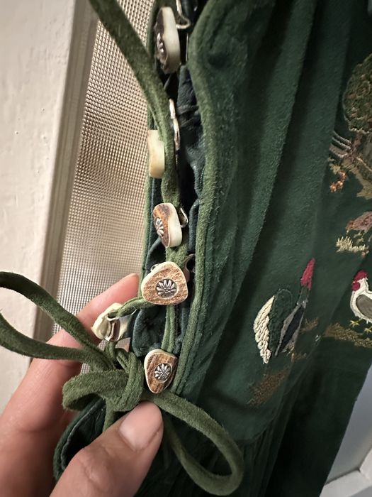 Rochie Catifea Groasa Sarafan  Dirndl  Germania 1987