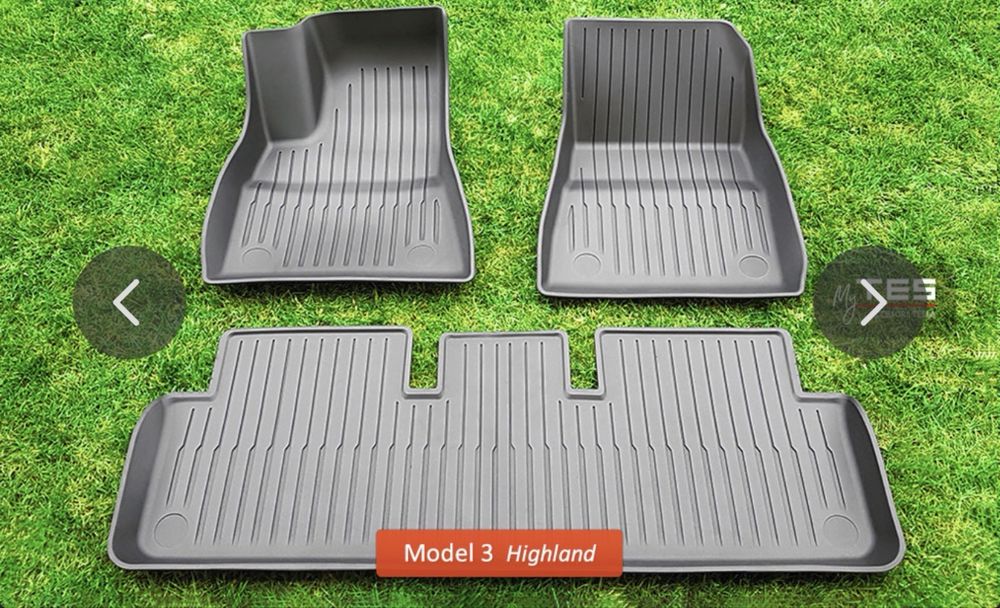 Set covorase cauciuc tava Tesla Model 3 Highland