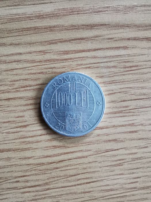 Moneda 500 lei din 1999 + moneda 1000 lei din 2001
