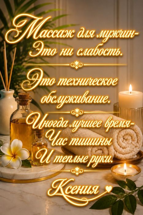 Массаж расслабляющий