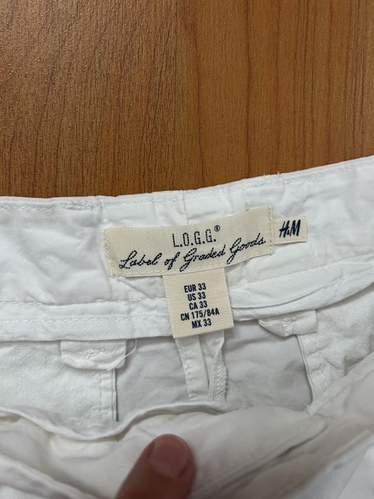 Pantaloni H&M albli marimea 33