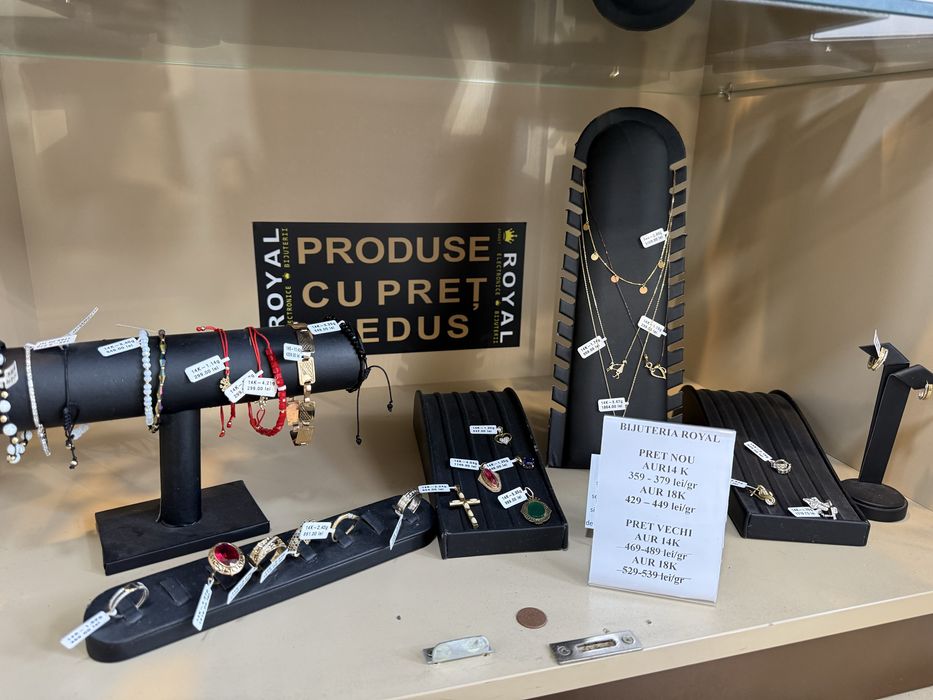 Bijuteria ROYAL: Bratara Lant  Inel Cercei  Aur 14K  dama barbat 585