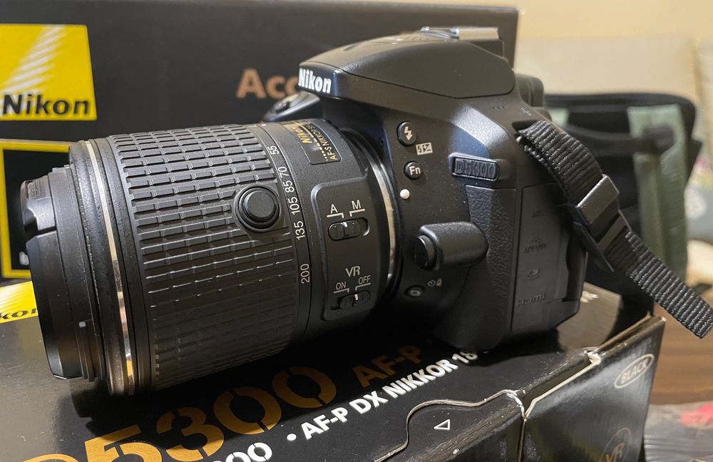 DSLR фотоапарат NIKON D5300+18-55 BLACK