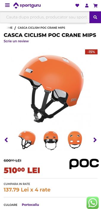 Casca bmx/role/skate/city Poc Crane Mips L/XL