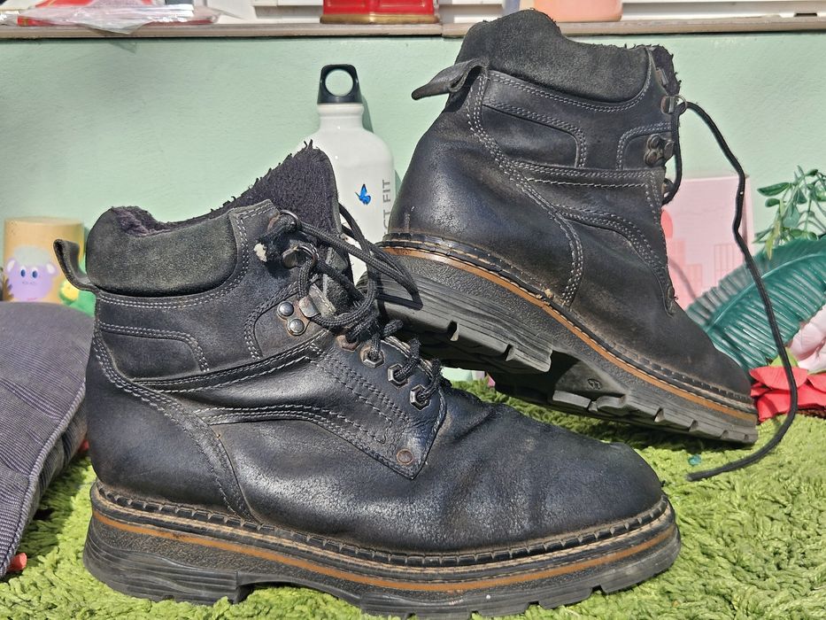 Мъжки топли обувки естествена кожа N44