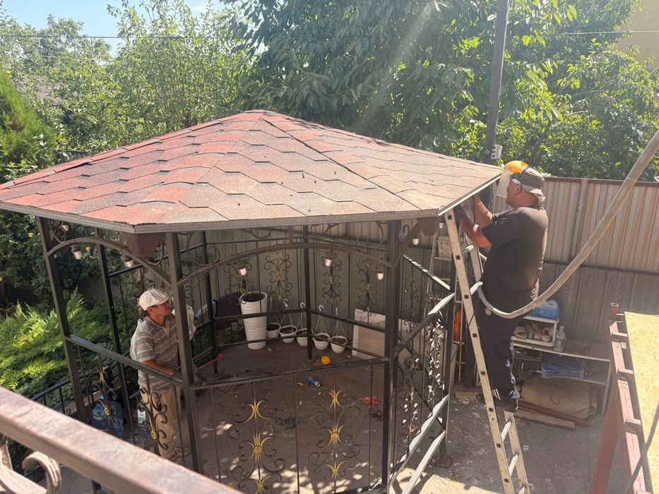 Беседка садовая кованная