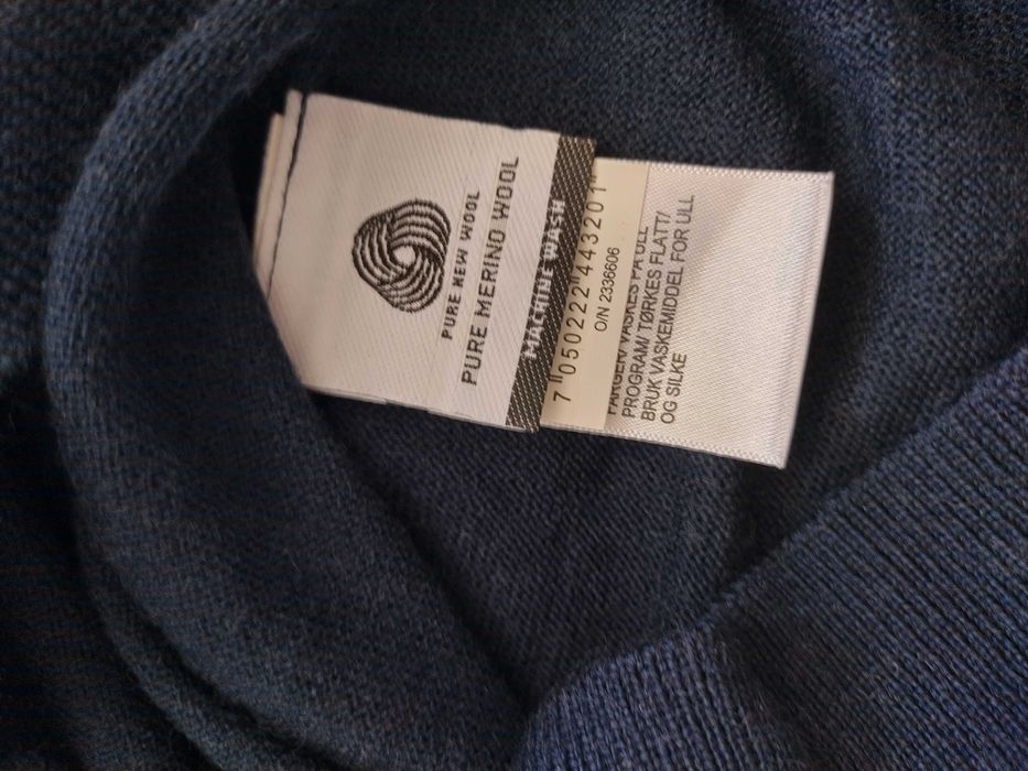Тъмно син тънък пуловер Cubus, Pure merino wool, мерино, 148/152,