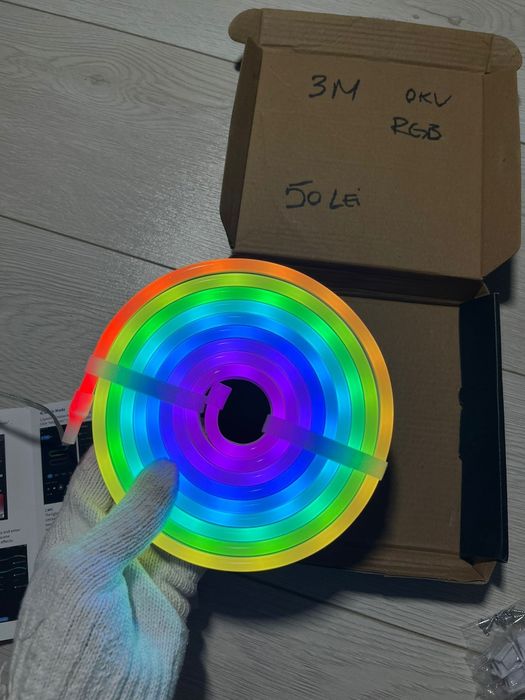 Banda led neon siliconata waterproof RGB IC 3m