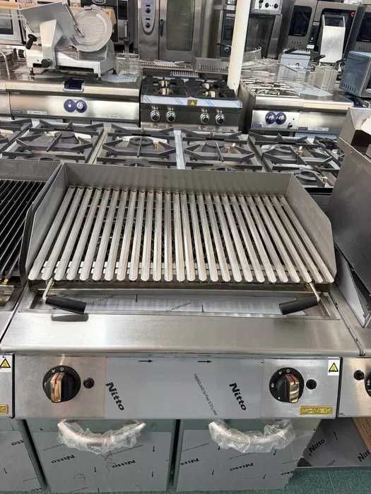 KONEX IT - Gratar Gaz roca vulcanica, Grill cu roca vulcanică fonta