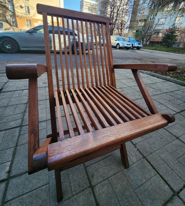 Комплект градински мебели тиково дърво