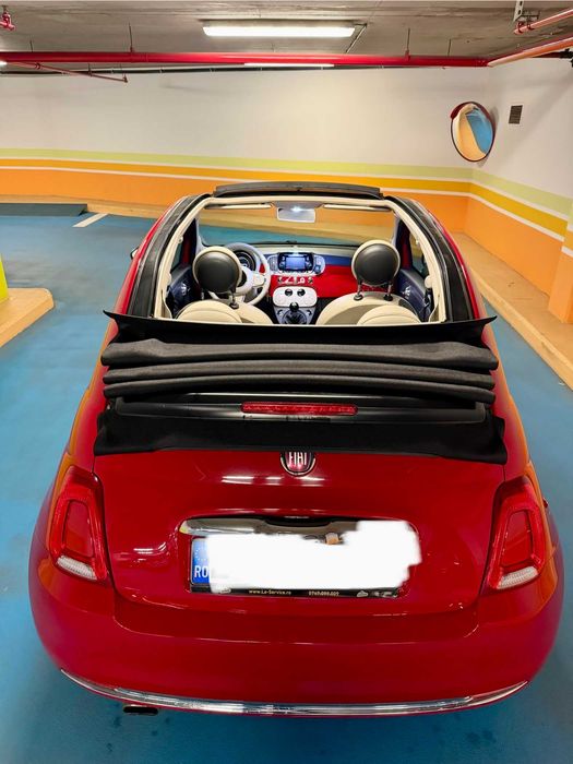 VÂND Fiat 500C Cabrio Lounge | 2016 | 76.977 km | Roșu | București