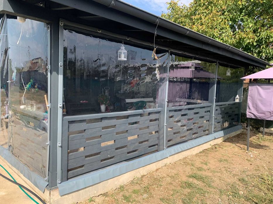 Inchidere terasa si foisoare cu folie transparenta PVC Cristal