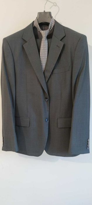 Costum nunta/botez gri + camasa + cravata