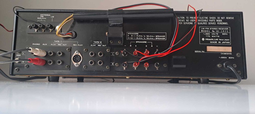 Hitachi SR-502L Amplificator Japan Amplituner Vintage Statie Scala AC