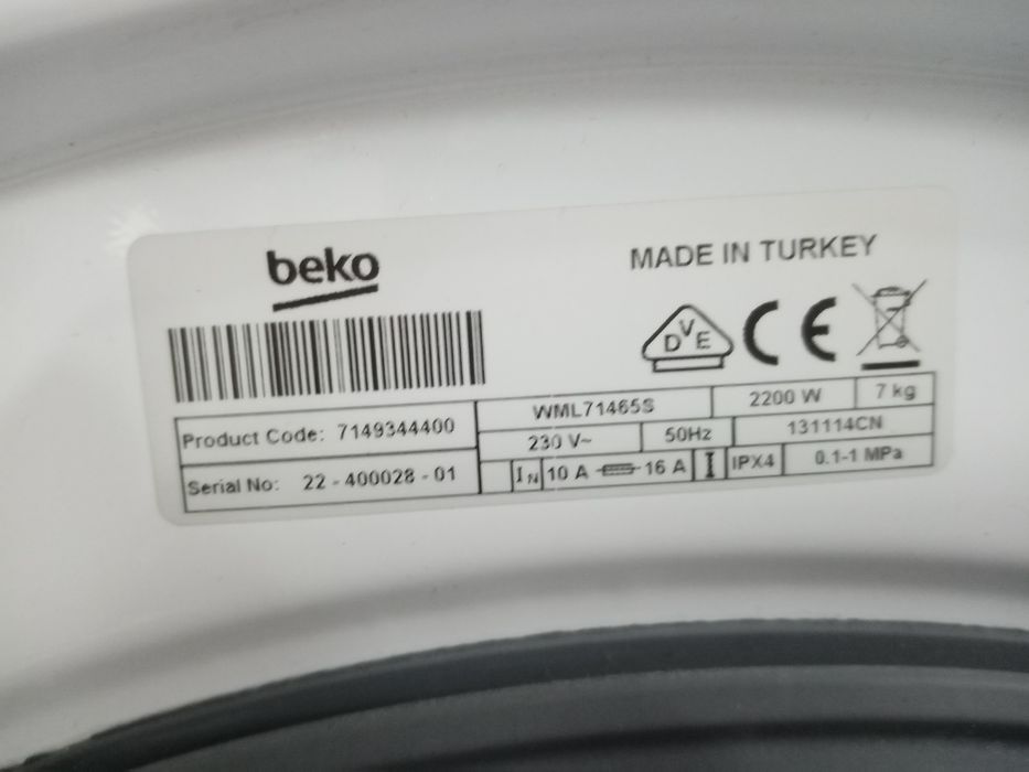Mașina de spălat rufe Beko 7 kg